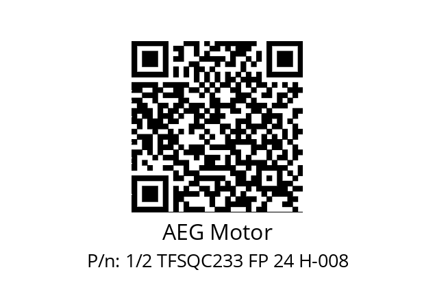   AEG Motor 1/2 TFSQC233 FP 24 H-008