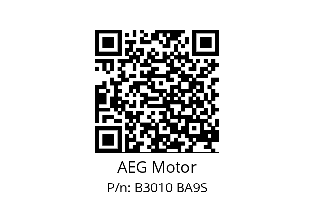   AEG Motor B3010 BA9S