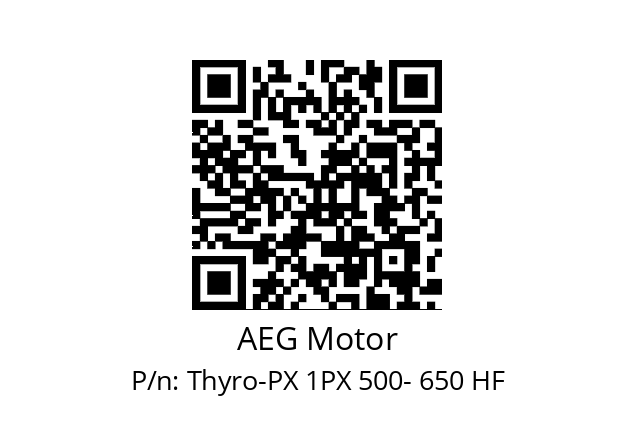   AEG Motor Thyro-PX 1PX 500- 650 HF