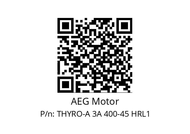   AEG Motor THYRO-A 3A 400-45 HRL1