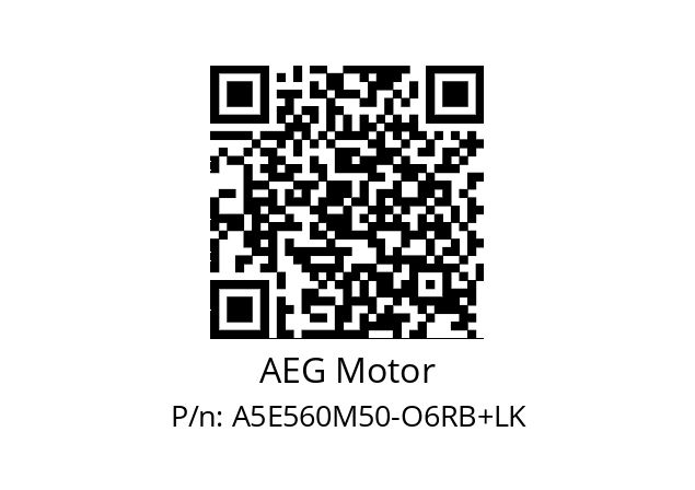   AEG Motor A5E560M50-O6RB+LK