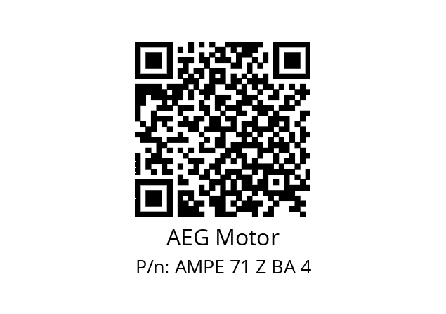   AEG Motor AMPE 71 Z BA 4