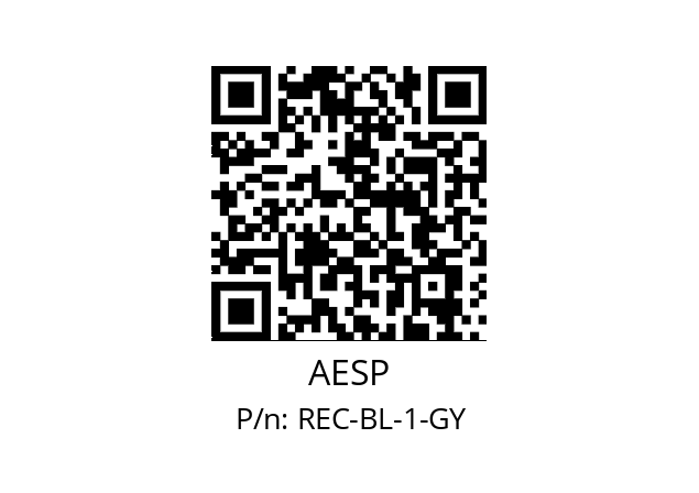   AESP REC-BL-1-GY