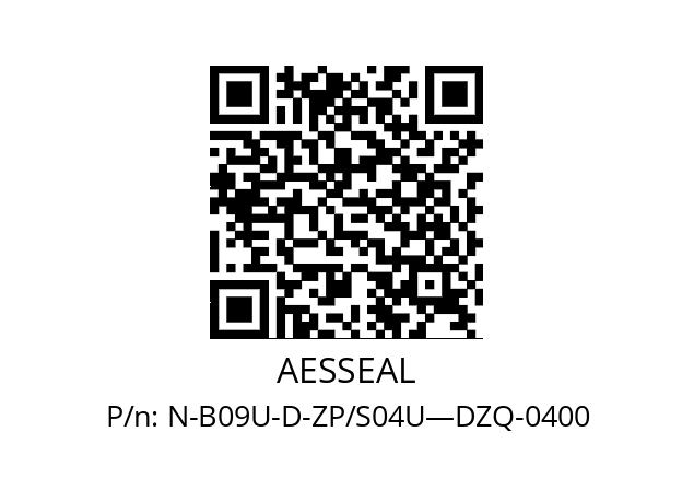   AESSEAL N-B09U-D-ZP/S04U—DZQ-0400