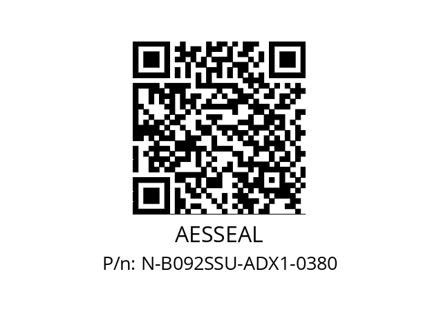   AESSEAL N-B092SSU-ADX1-0380