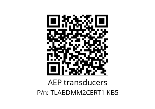   AEP transducers TLABDMM2CERT1 KB5