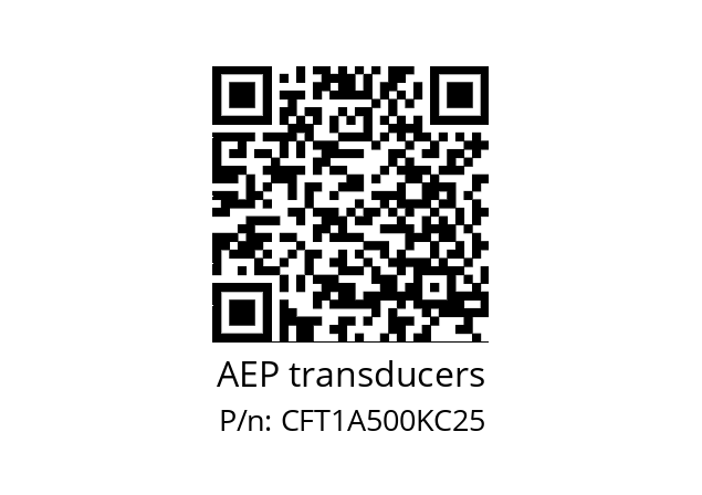   AEP transducers CFT1A500KC25