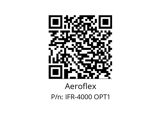   Aeroflex IFR-4000 OPT1