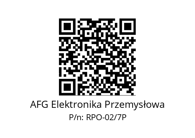   AFG Elektronika Przemysłowa RPO-02/7P