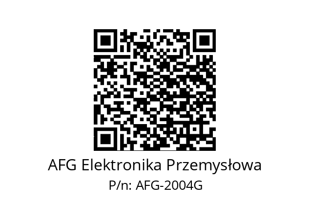   AFG Elektronika Przemysłowa AFG-2004G