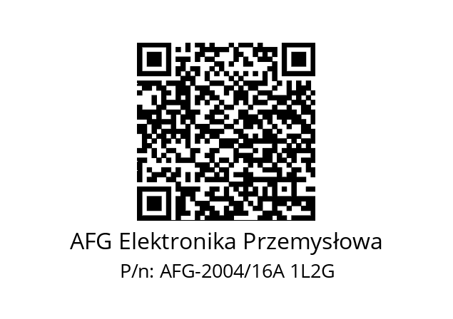   AFG Elektronika Przemysłowa AFG-2004/16A 1L2G