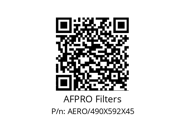   AFPRO Filters AERO/490X592X45