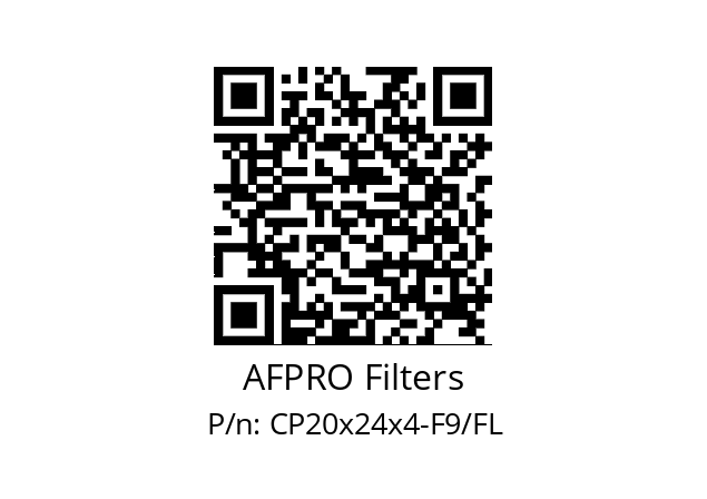   AFPRO Filters CP20x24x4-F9/FL