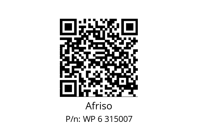   Afriso WP 6 315007