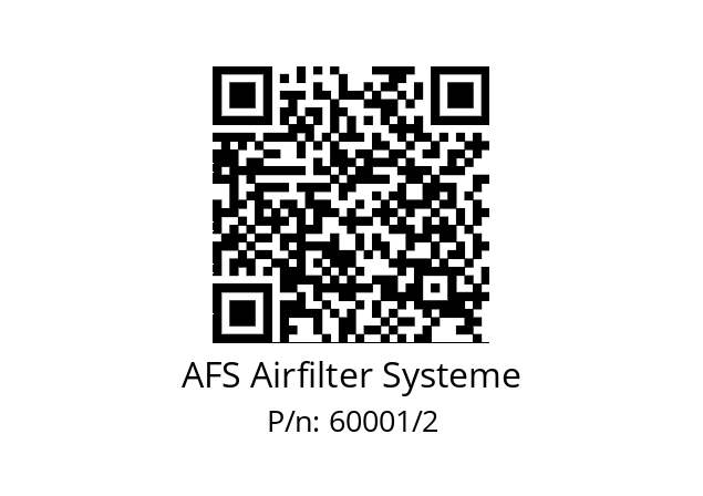   AFS Airfilter Systeme 60001/2