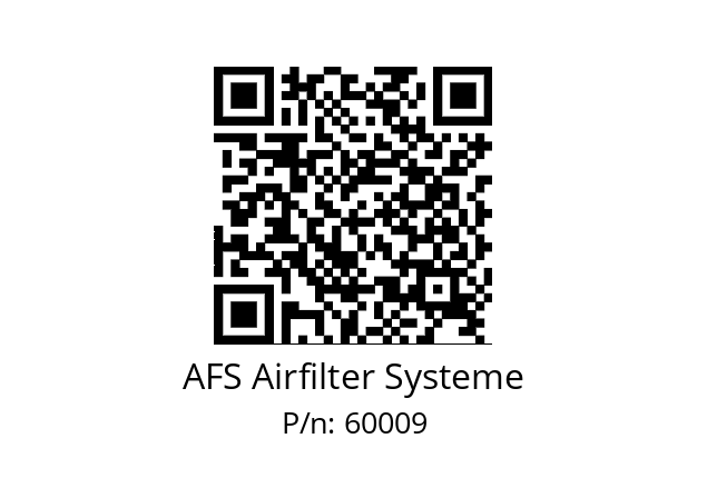   AFS Airfilter Systeme 60009