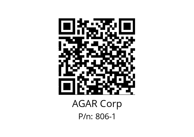   AGAR Corp 806-1