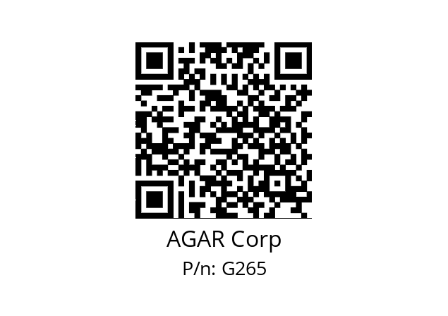   AGAR Corp G265