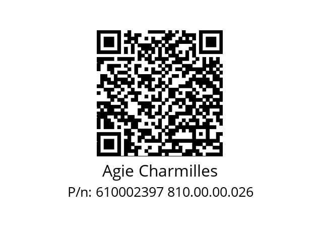   Agie Charmilles 610002397 810.00.00.026