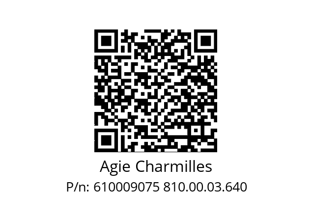   Agie Charmilles 610009075 810.00.03.640