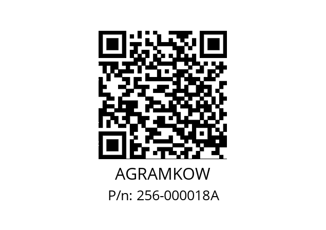   AGRAMKOW 256-000018A