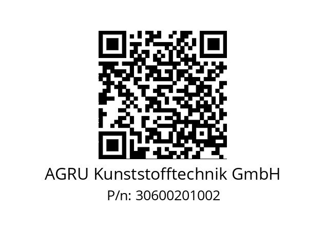   AGRU Kunststofftechnik GmbH 30600201002