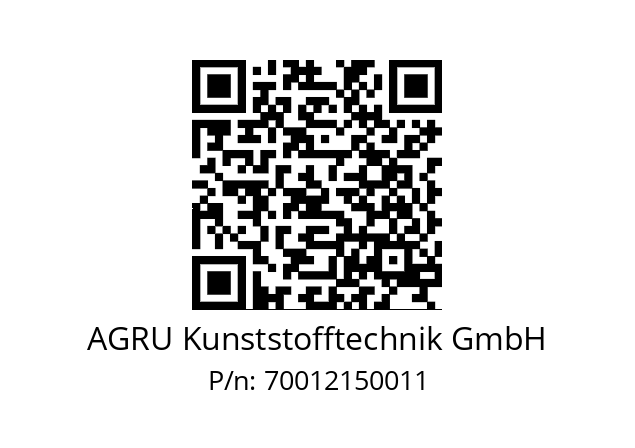   AGRU Kunststofftechnik GmbH 70012150011