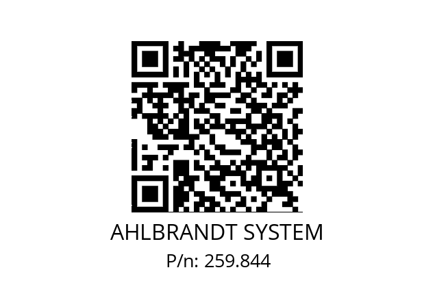   AHLBRANDT SYSTEM 259.844