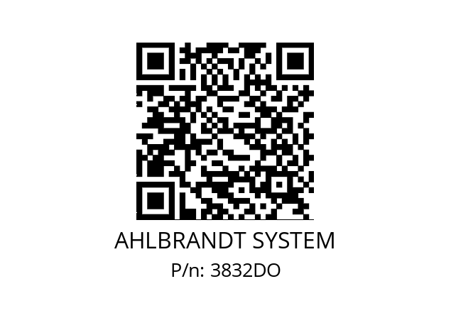   AHLBRANDT SYSTEM 3832DO