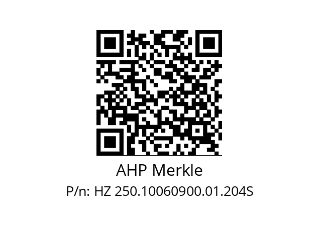   AHP Merkle HZ 250.10060900.01.204S