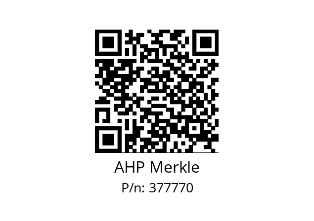   AHP Merkle 377770