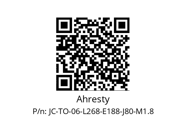   Ahresty JC-TO-06-L268-E188-J80-M1.8