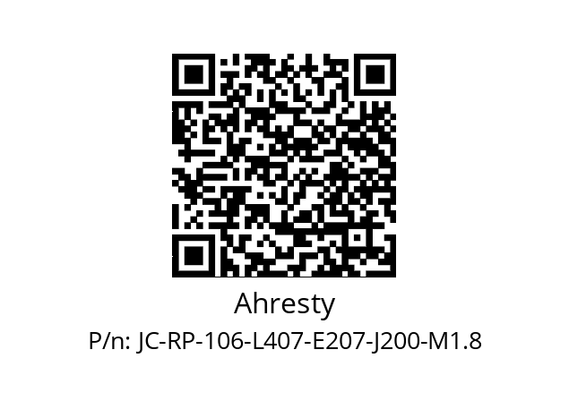   Ahresty JC-RP-106-L407-E207-J200-M1.8