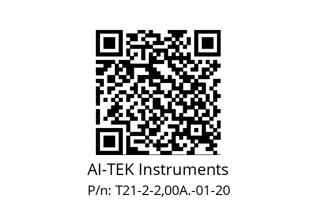   AI-TEK Instruments T21-2-2,00A.-01-20