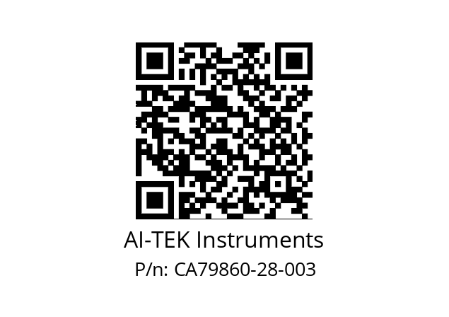   AI-TEK Instruments CA79860-28-003