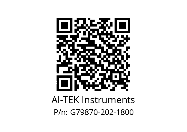   AI-TEK Instruments G79870-202-1800