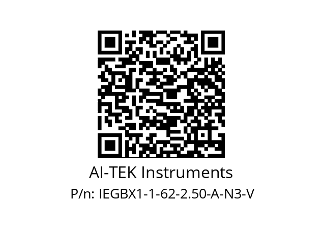   AI-TEK Instruments IEGBX1-1-62-2.50-A-N3-V