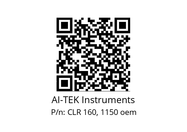   AI-TEK Instruments CLR 160, 1150 oem