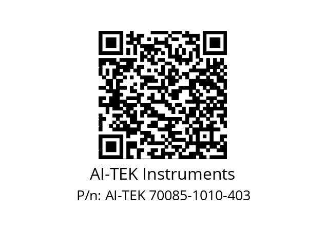   AI-TEK Instruments AI-TEK 70085-1010-403