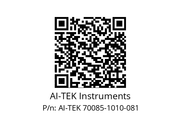   AI-TEK Instruments AI-TEK 70085-1010-081