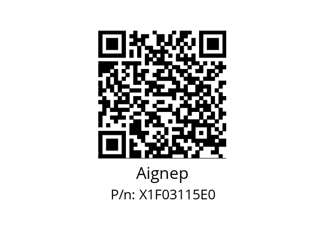   Aignep X1F03115E0