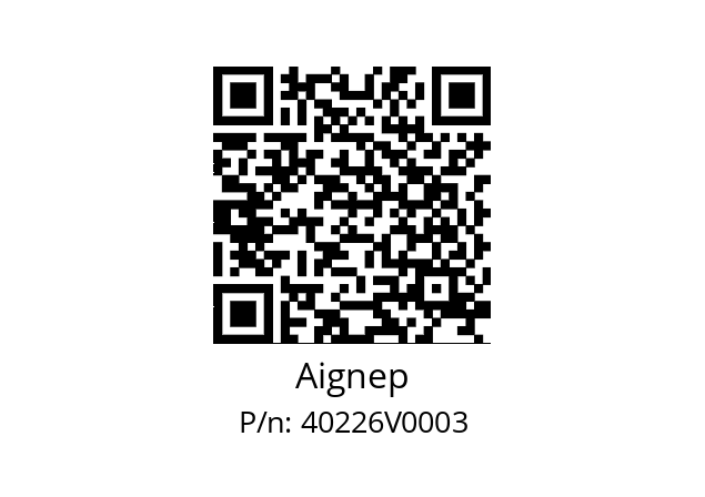   Aignep 40226V0003