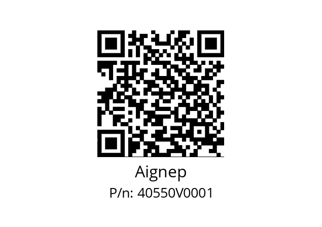   Aignep 40550V0001