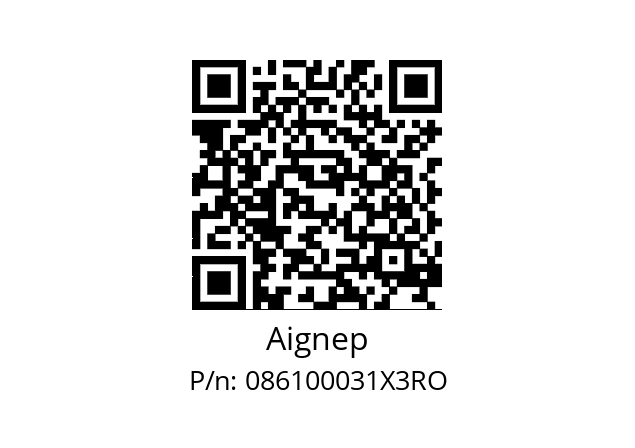   Aignep 086100031X3RO