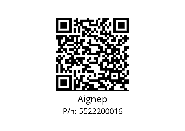   Aignep 5522200016