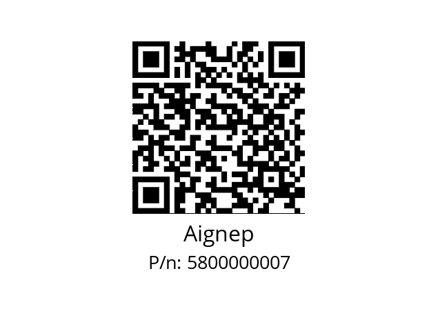   Aignep 5800000007