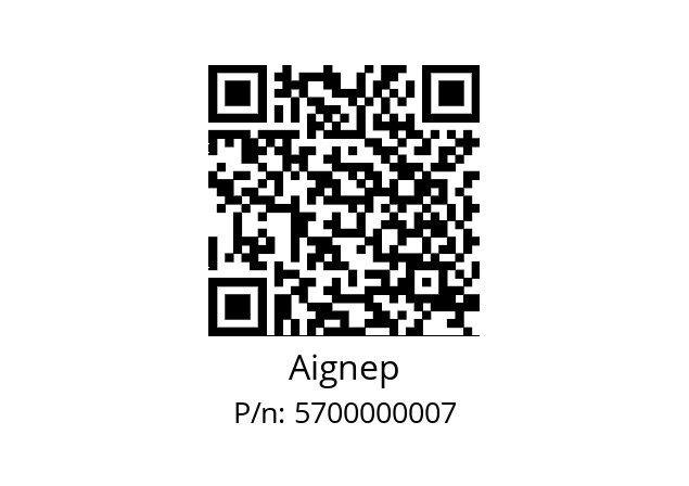   Aignep 5700000007