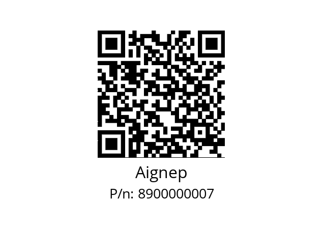   Aignep 8900000007