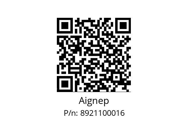   Aignep 8921100016