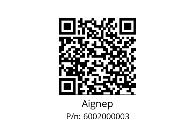   Aignep 6002000003